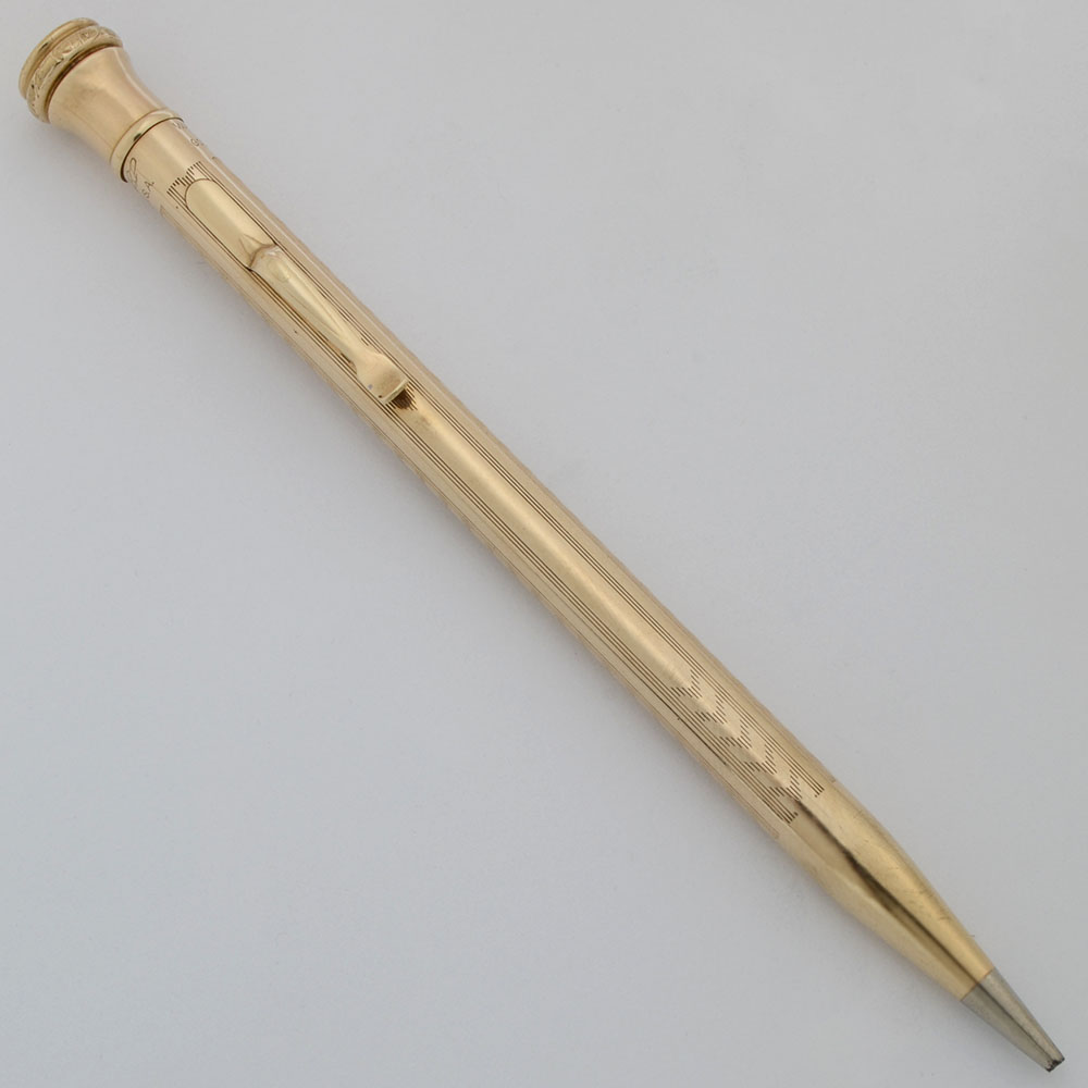 Wahl Eversharp Mechanical Pencil - Full Size, Gold Filled Chevron